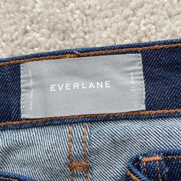 Everlane High Rise Skinny Ankle Dark Indigo Jeans - Picture 7 of 8